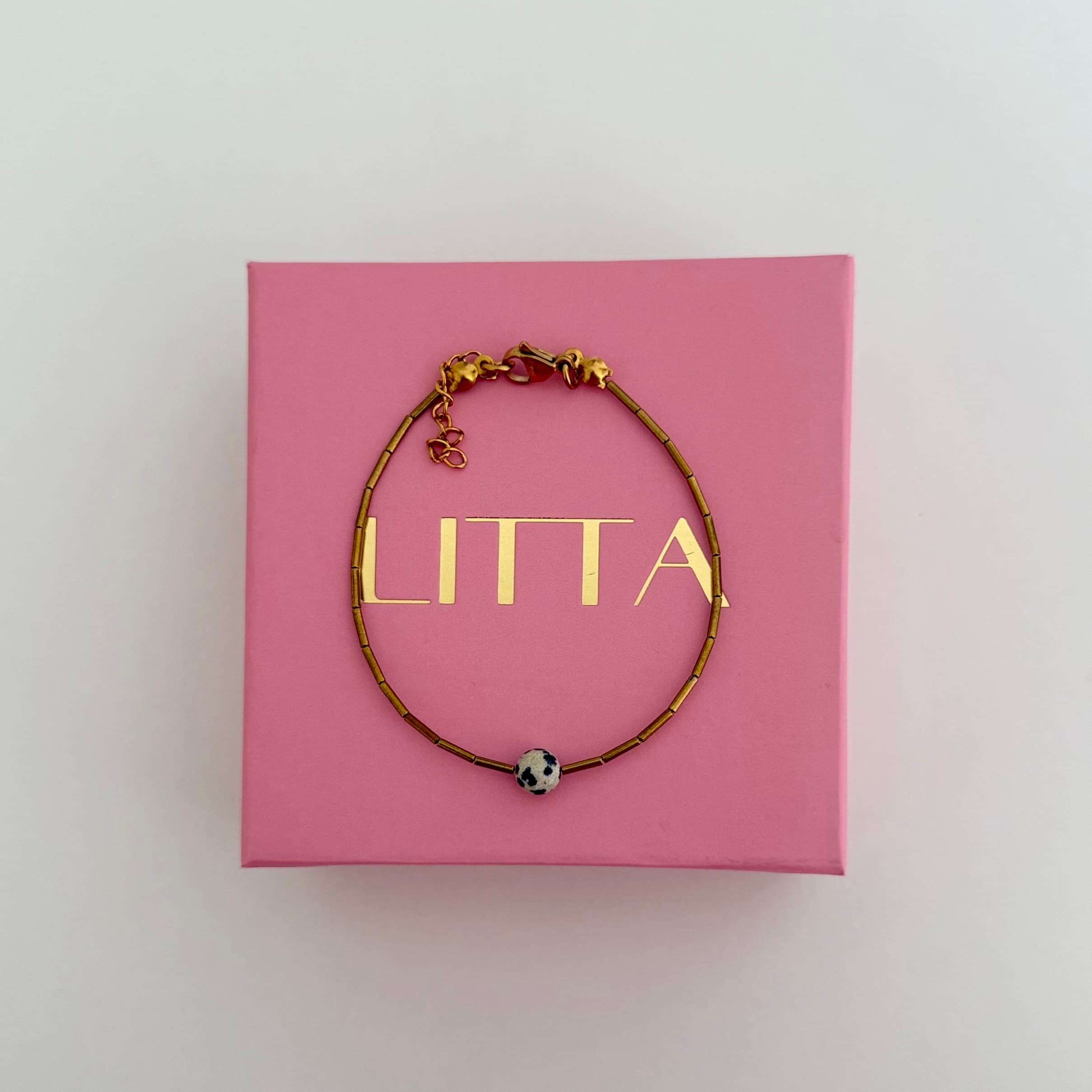 Narukvica od zlatnog hematita sa jaspisom